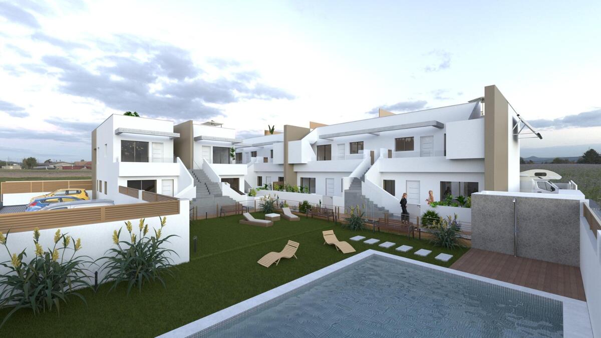 New build, 2 bedroom, 2 bathroom bungalow in Pilar de la Horadada