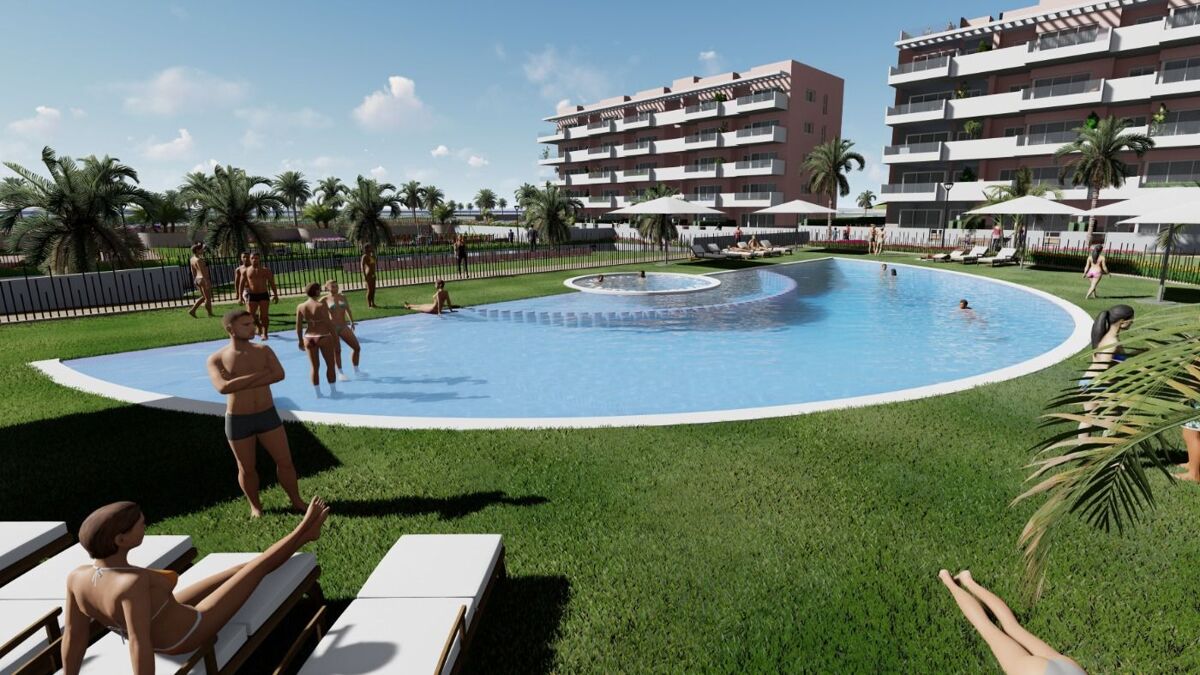 New build, 3 bedroom, 2 bathroom apartment in Guardamar del Segura