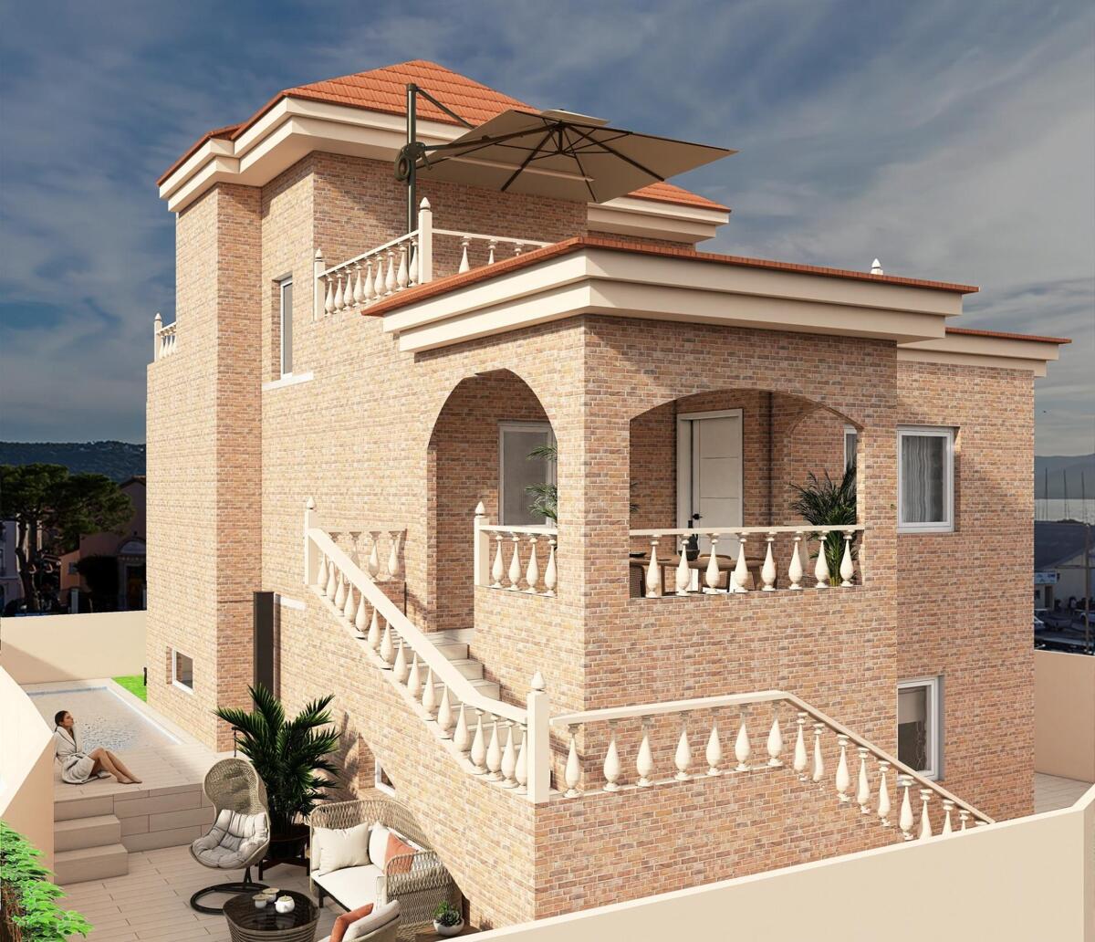 New build, 4 bedroom, 3 bathroom villa in Rojales